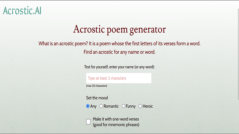 Acrostic AI