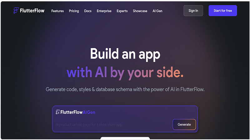 FlutterFlow AI Gen