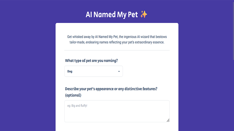 AI Named My Pet