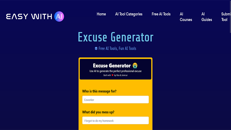 ExcuseGenerator