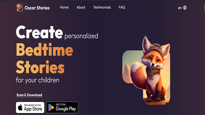 Oscar – bedtime story generator