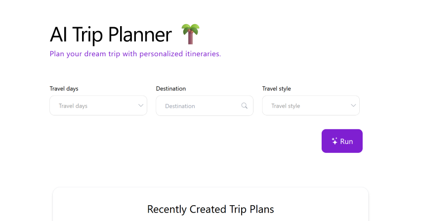 ai trip planner