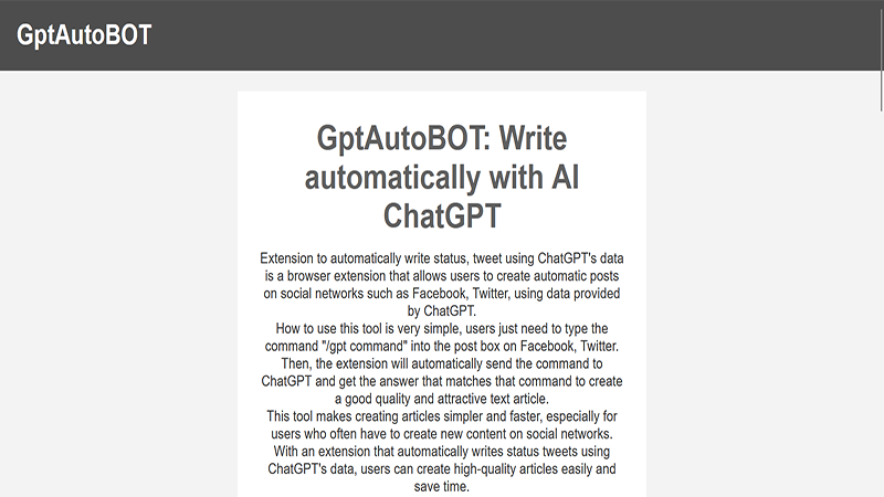 GPTAuto Bot