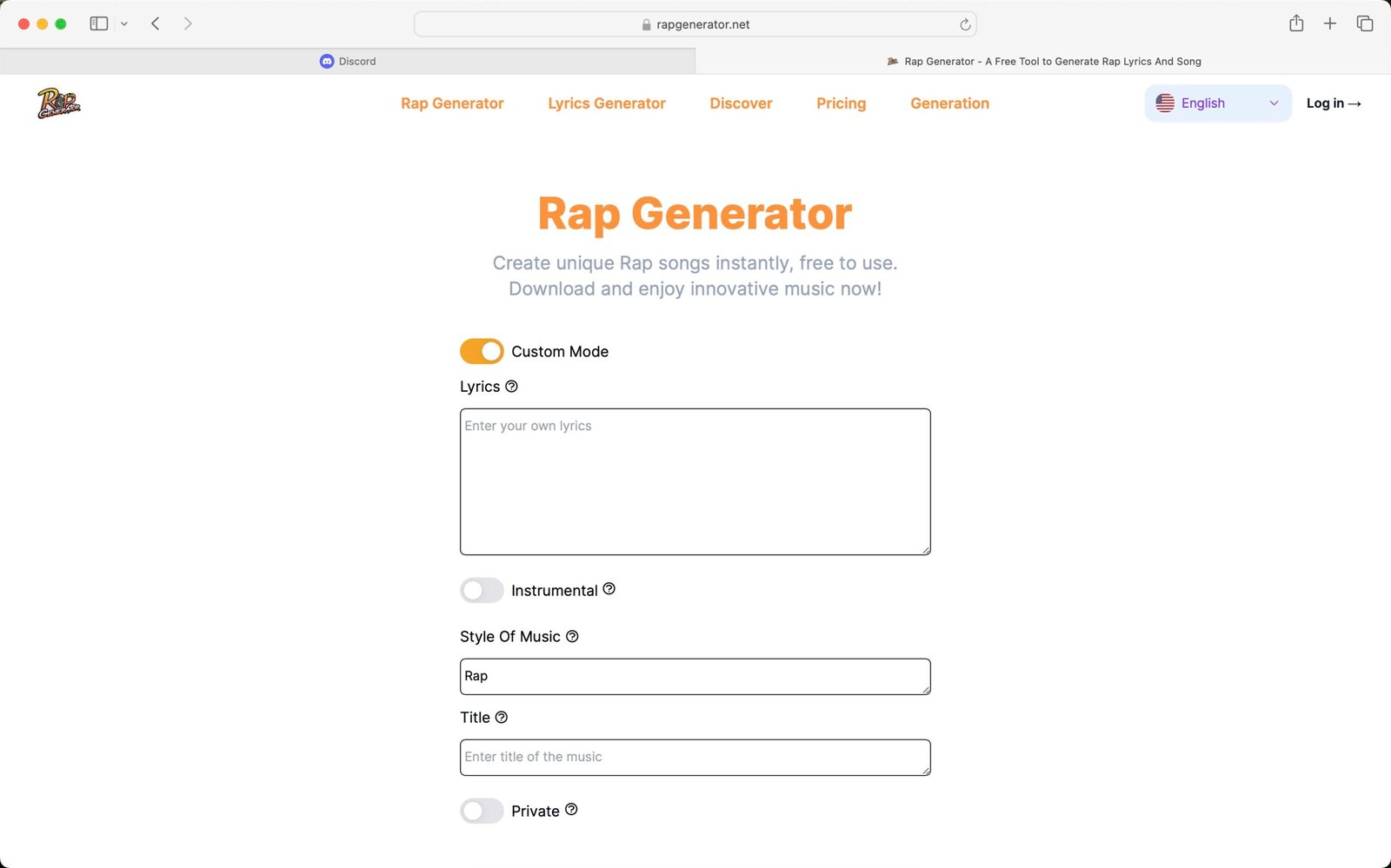 Rap Generator