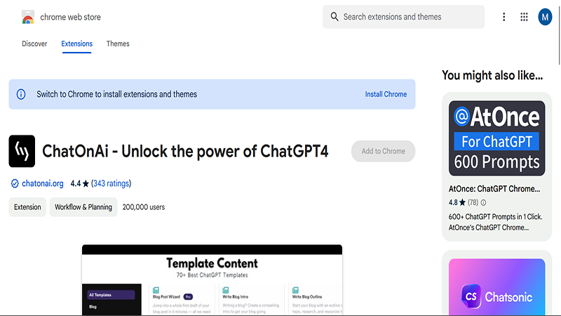 ChatGPT Chrome Extension