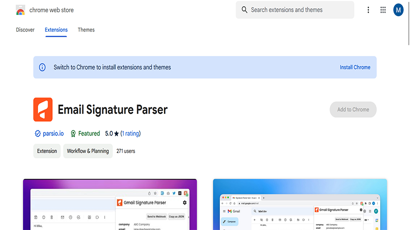 Email Signature Parser