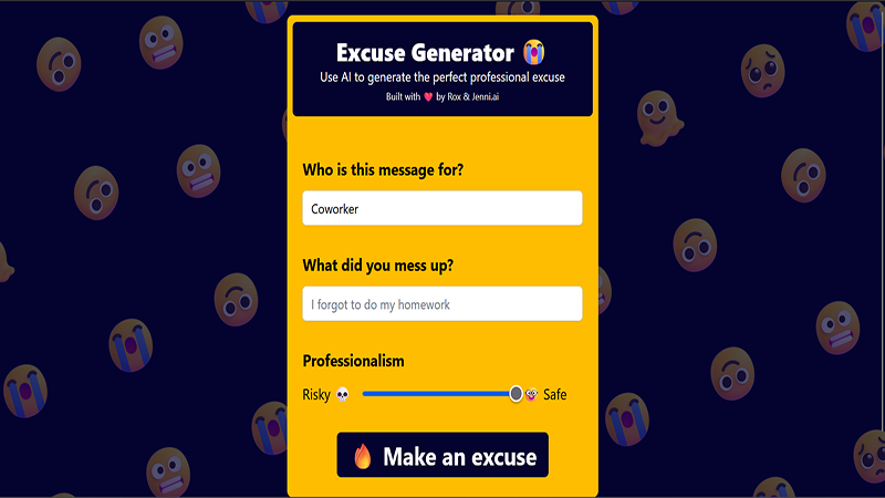 The excuse generator