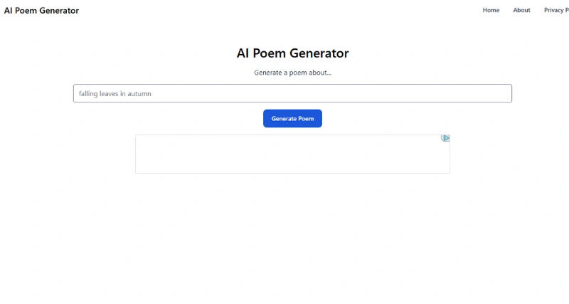 AI Poem Generator