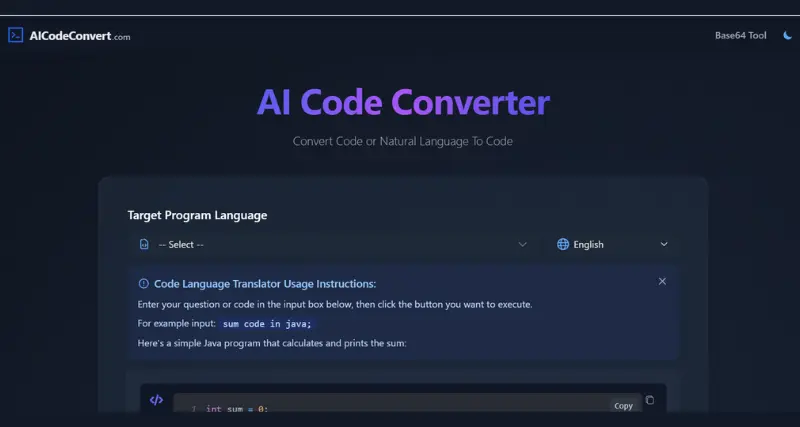 AI Code Converter