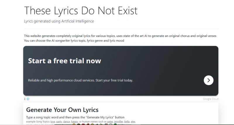 These Lyrics Do Not Exist