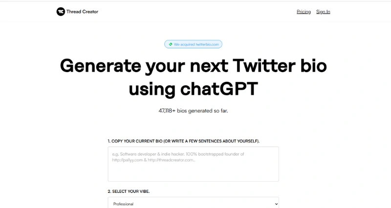 TwitterBio