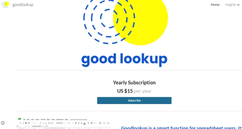 good lookup