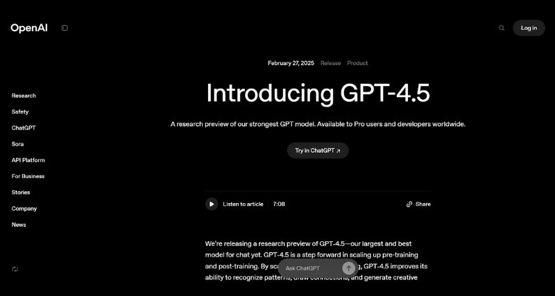 What is GPT-4.5 AI?