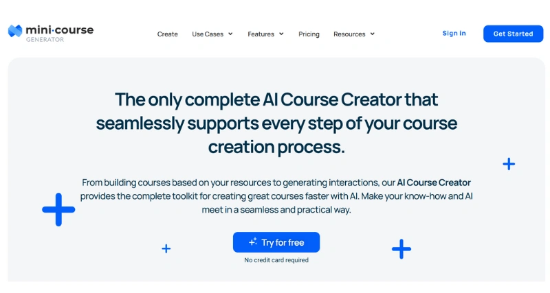 Mini.Course Generator