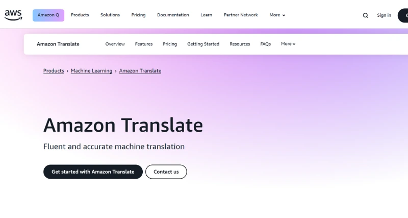 Amazon Translate
